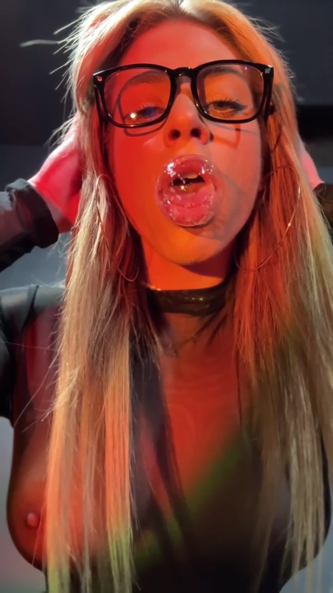 If you catch my spit you'd be a very good boy