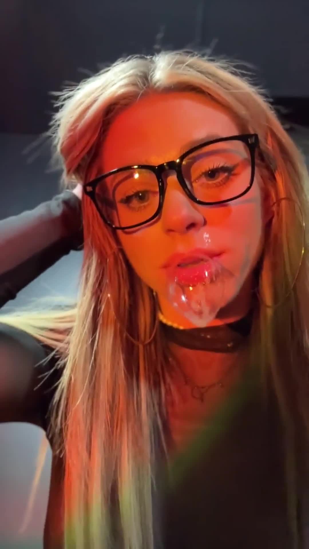 Spitting a drooly sensation