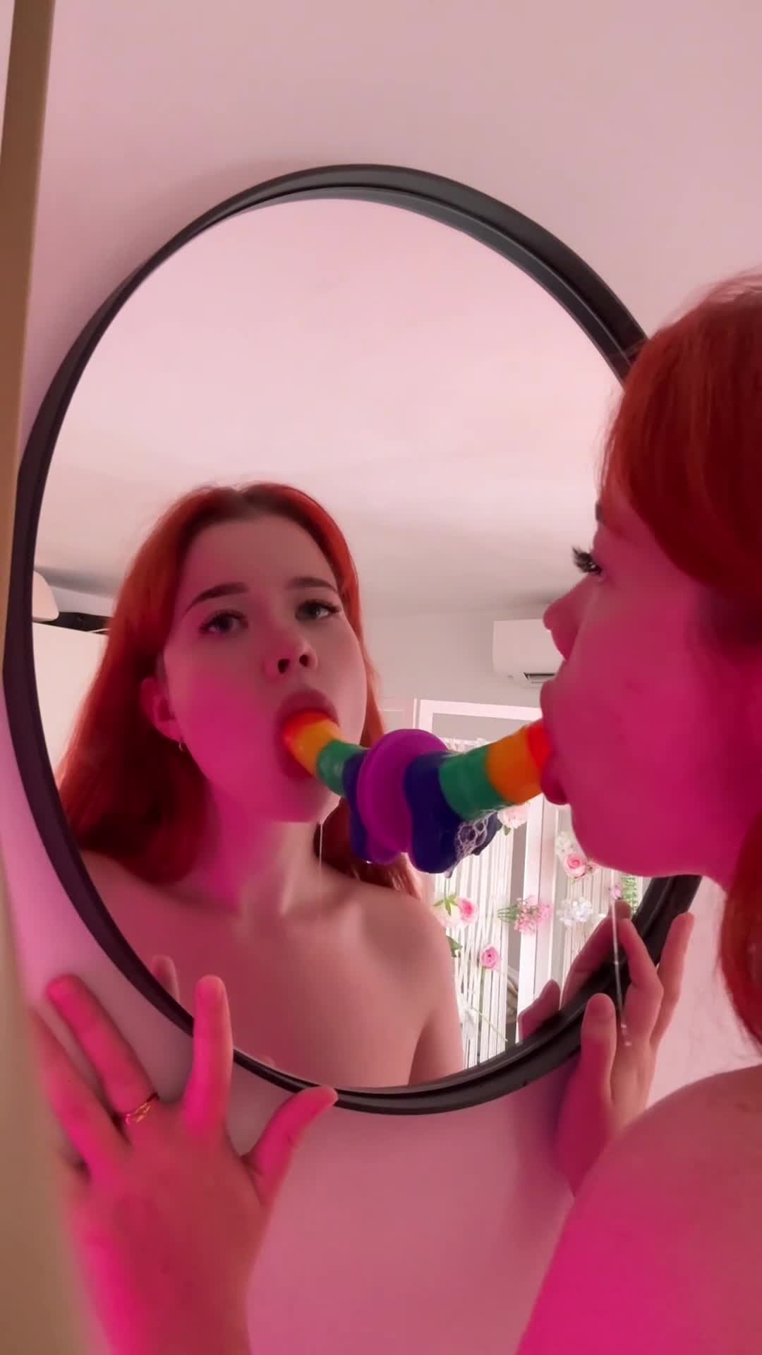 Imagine if I was sucking your cock like this