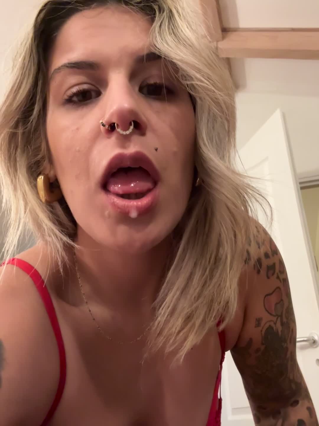 Spit and tongue