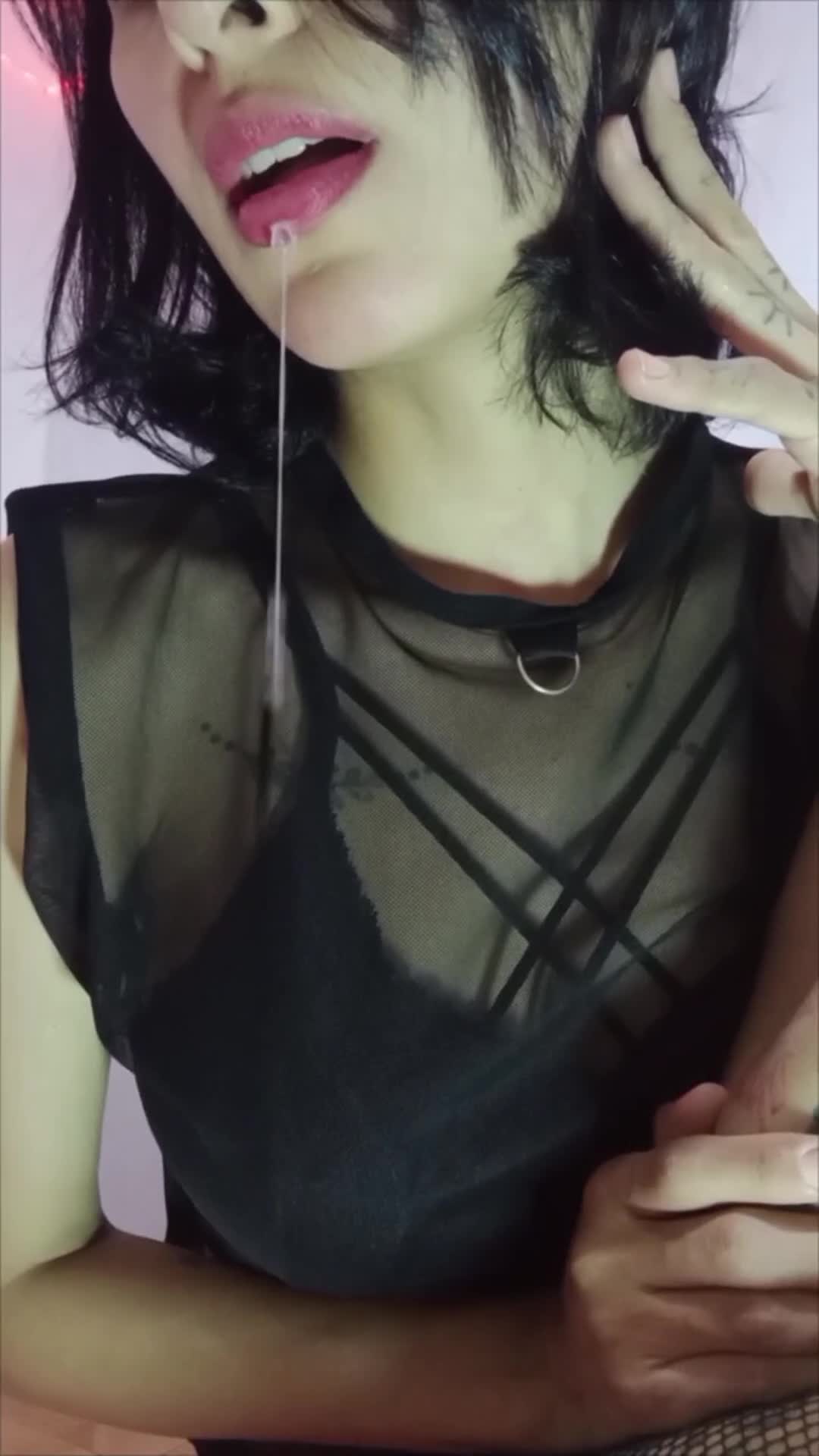 I know your mouth waters when I spit on you